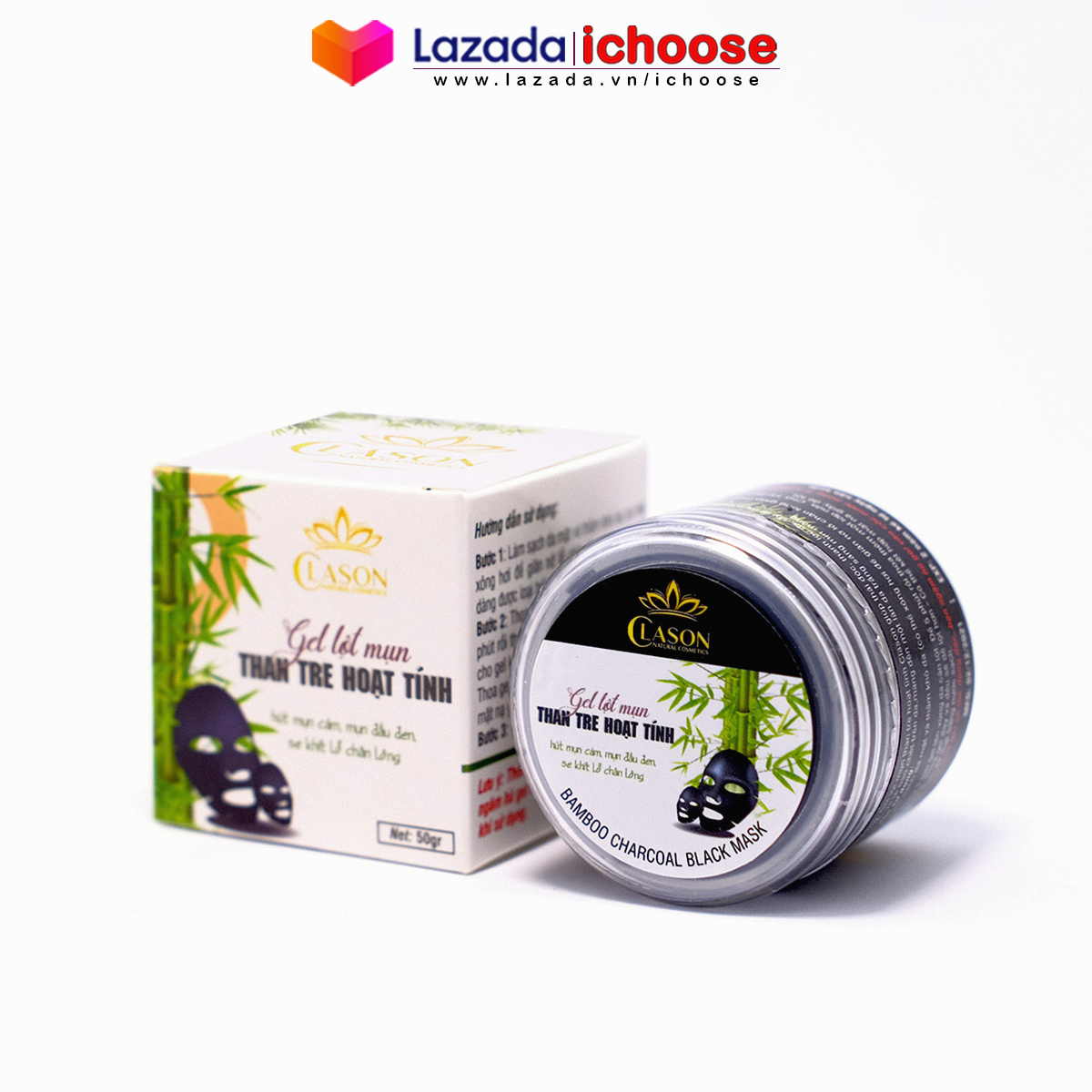 Gel lột mụn than tre hoạt tính giúp lột mụn đầu đen, lột mụn cám Clason 50gr