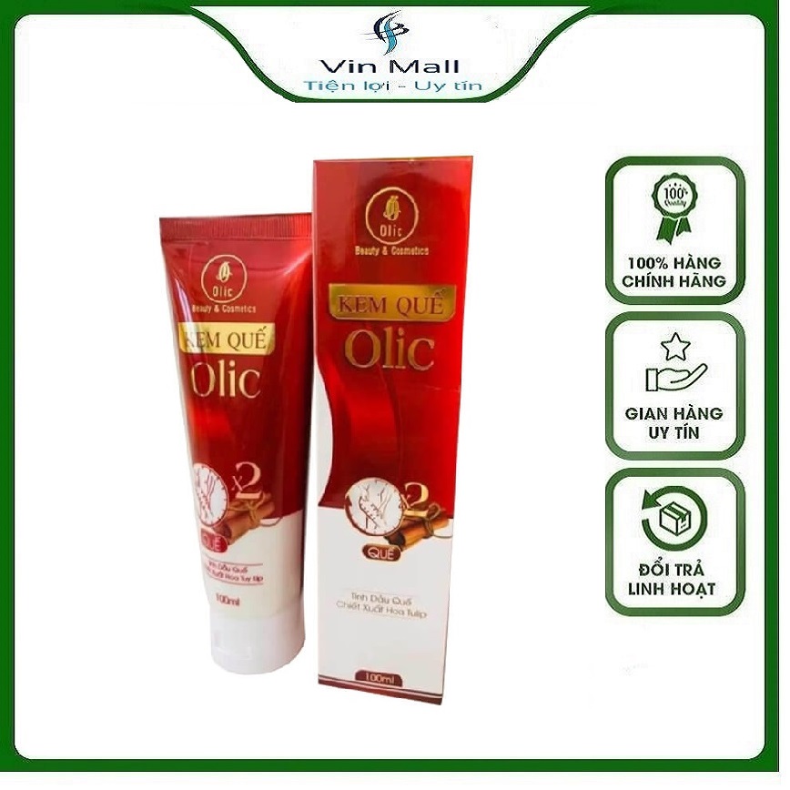 Kem Tan Mỡ Bụng Kem Quế Olic 100ml Làm Giảm Eo Mỡ Bụng - Mẫu mới