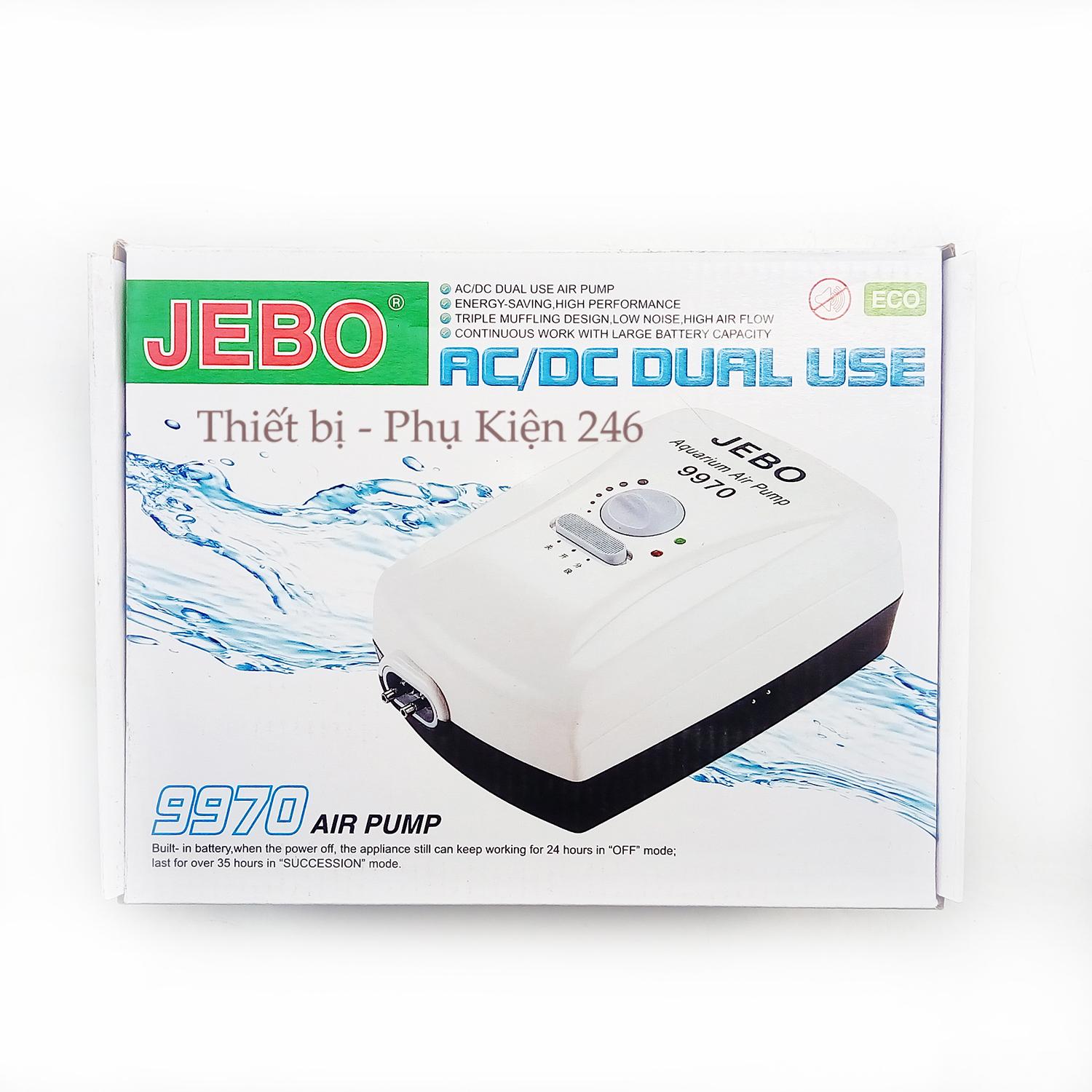 Oxy 2 Dòng Điện JEBO 9970 - Công Suất Mạnh  ( Tặng 2m dây và sủi oxi)