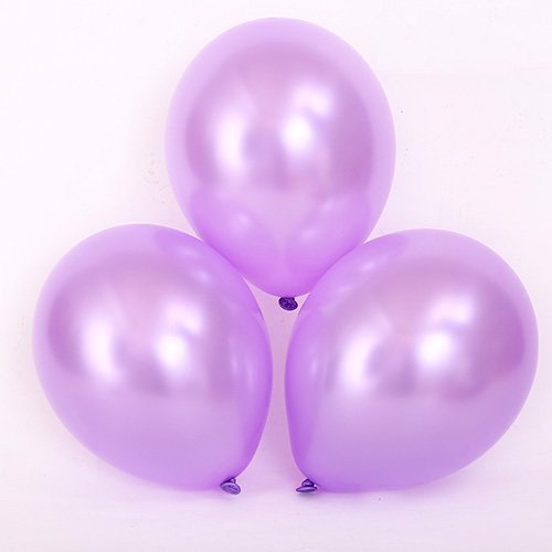 Set 10 bong bóng tím nhũ - Purple balloon bbcs07