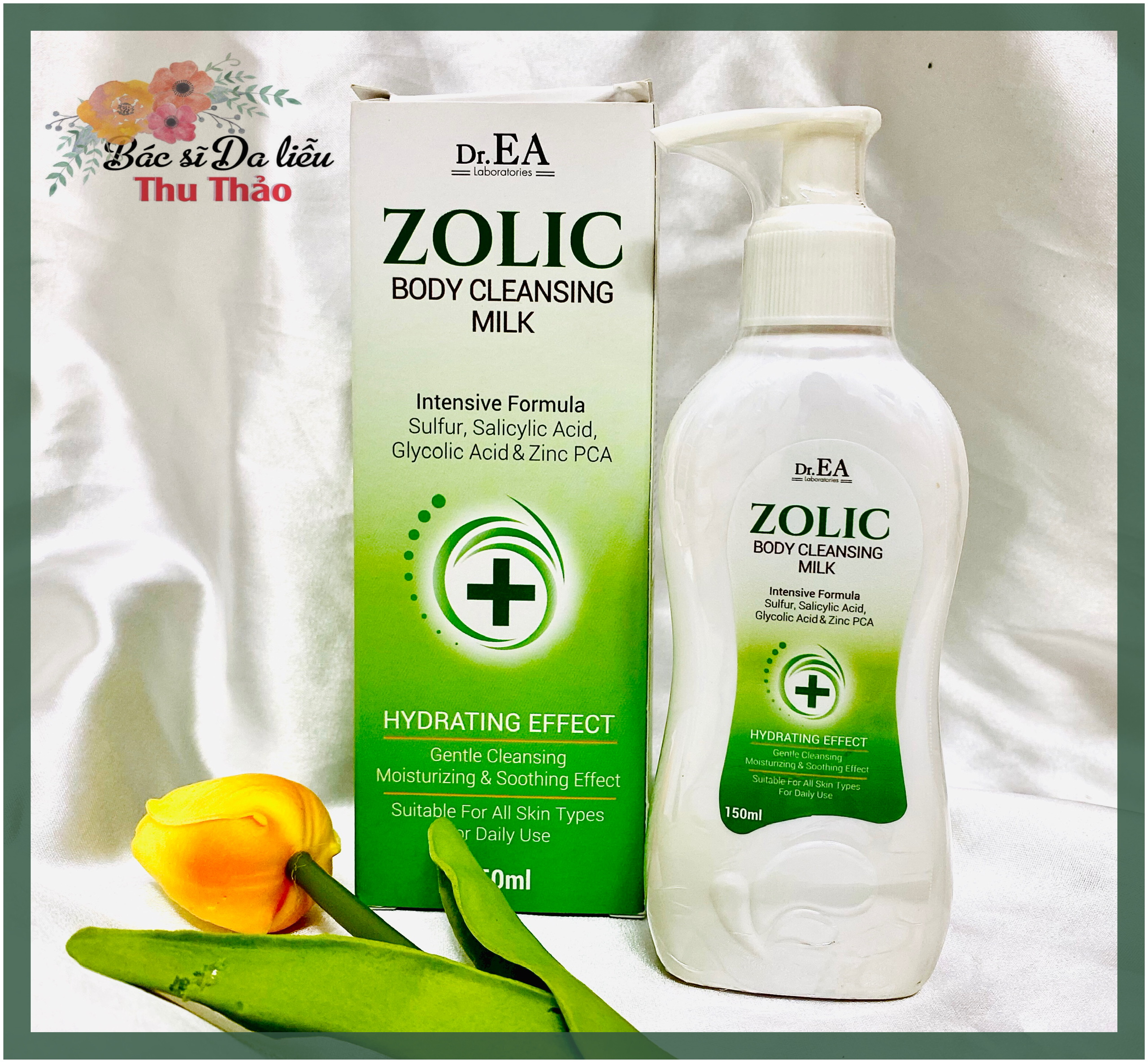 [150mL] SỮA TẮM DR.EA ZOLIC BODY CLEANSING MILK DÀNH CHO MỌI LOẠI DA