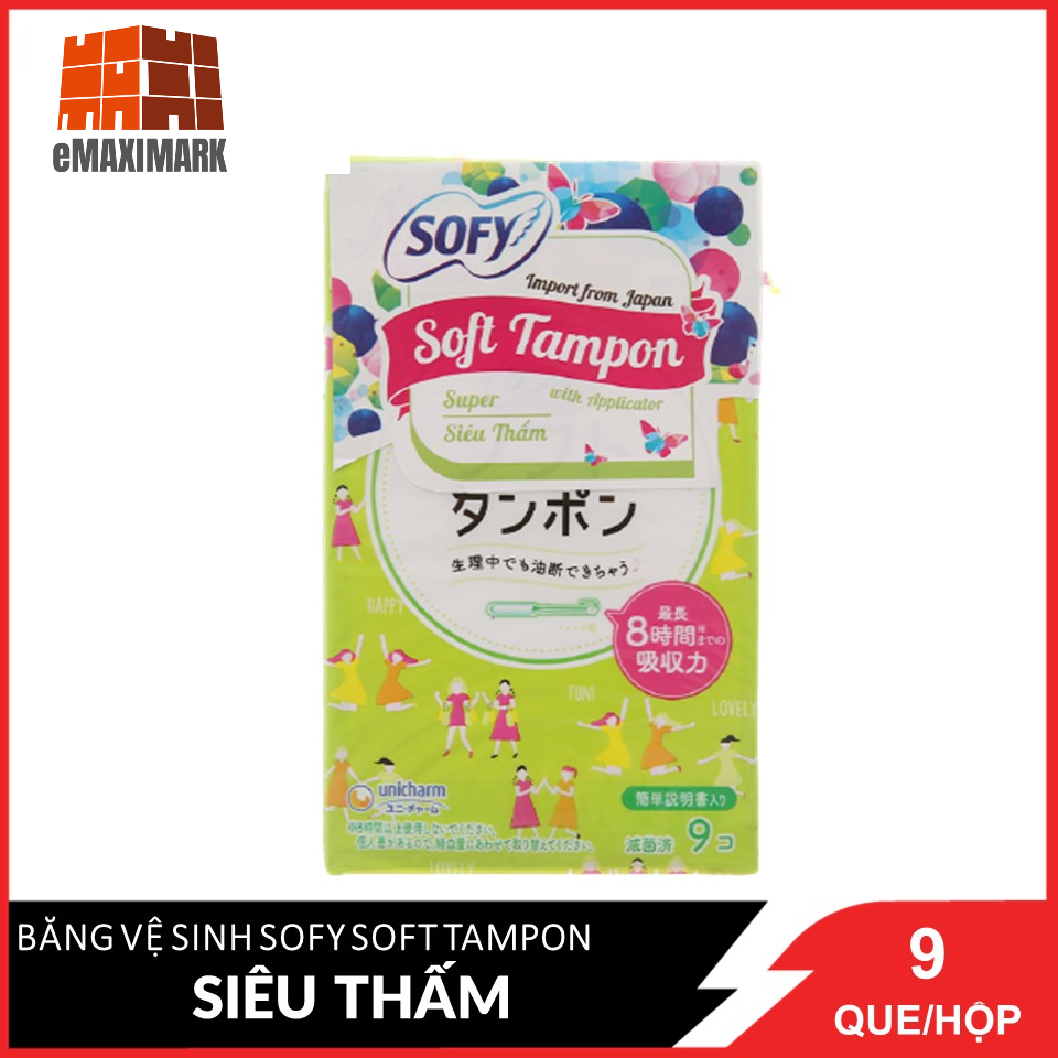 Băng vệ sinh Sofy Soft Tampon Vải không dệt và bông cellulose