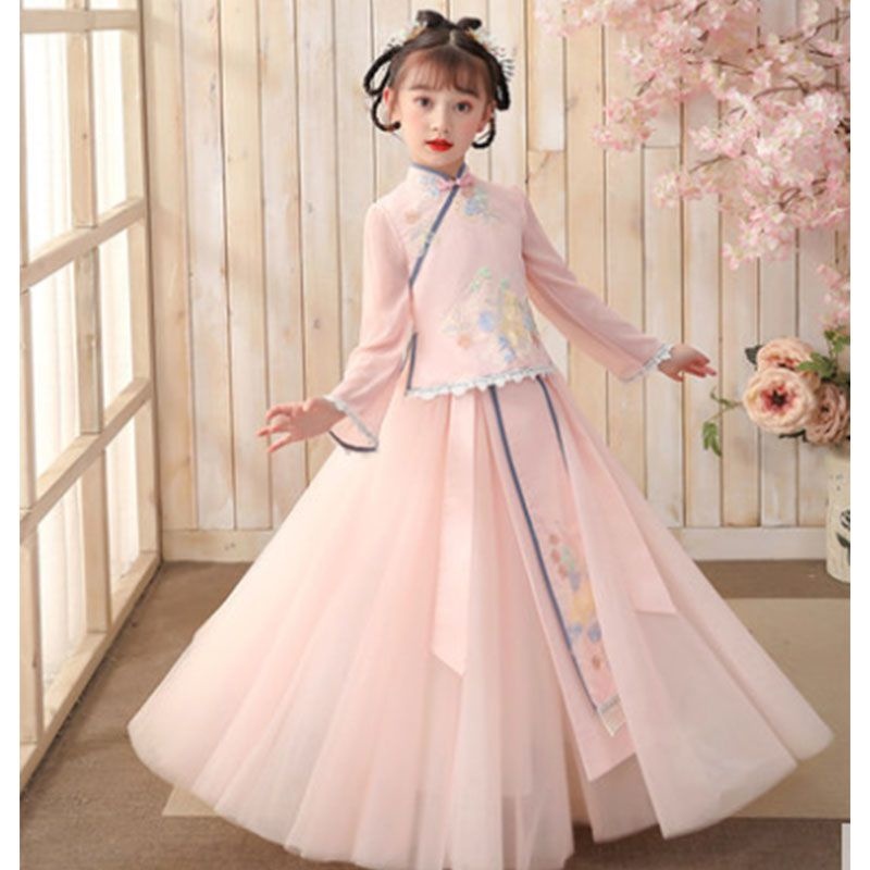 Bộ Hán Phục Phong Cách Trung Hoa Cổ Điển Cho Bé Gái