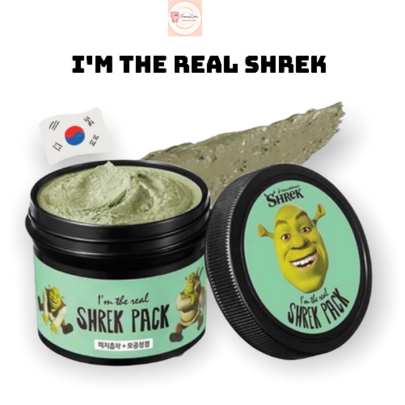 Mặt nạ mask đất sét im the real shrek pack 110g