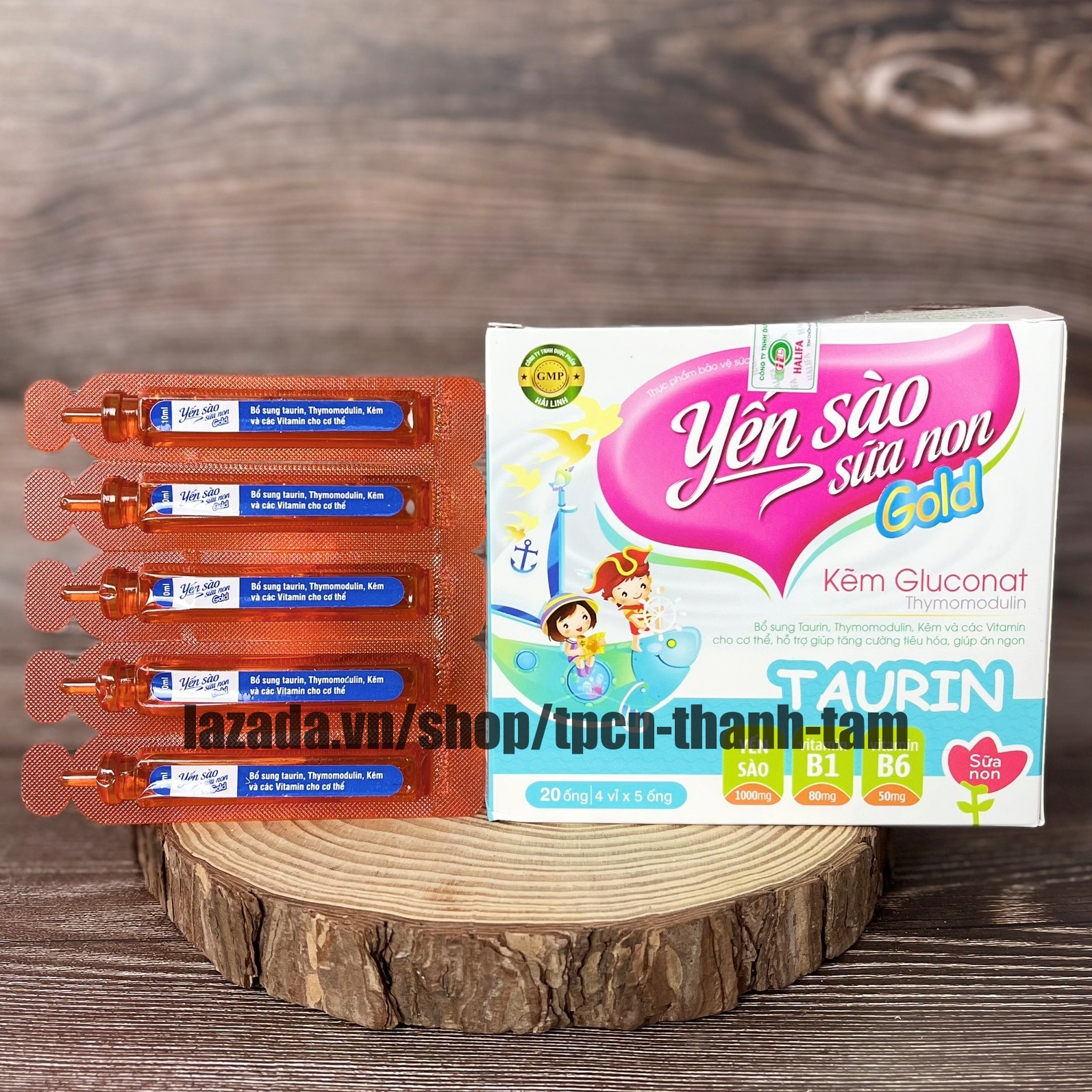 Siro YẾN SÀO SỮA NON giúp bé hết biếng ăn kích thích bé ăn ngon - Hộp 4 x 5 ống