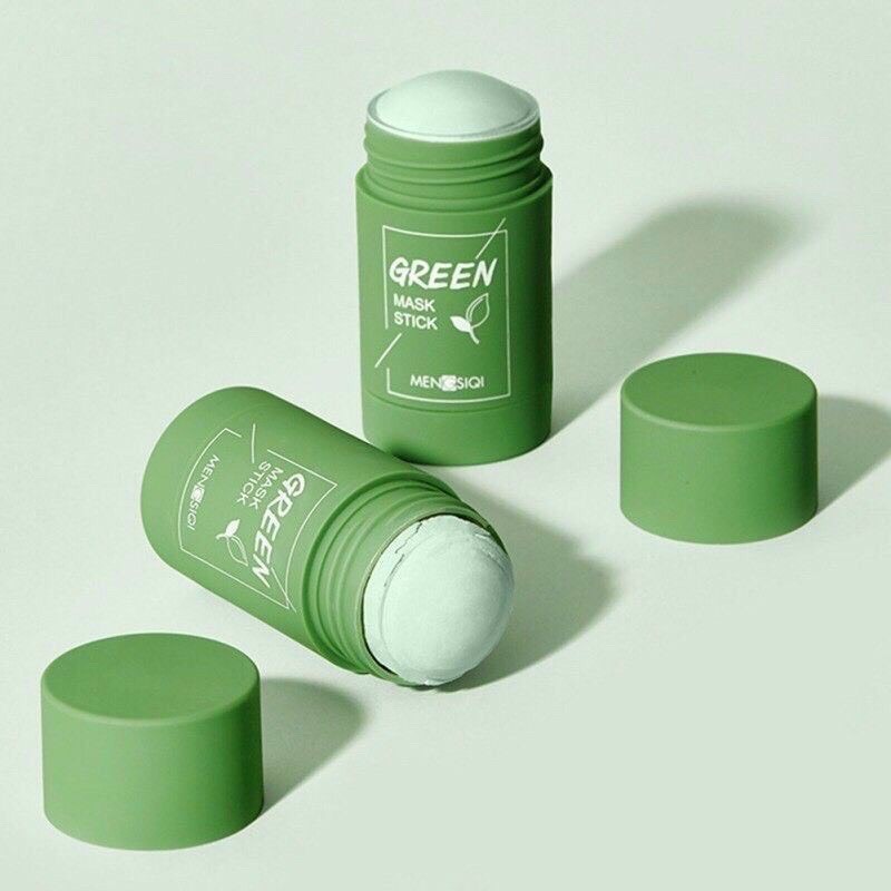 Mặt nạ đất sét trà xanh, mặt nạ lăn bùn đất sét trà xanh fenyi giảm mụn làm sạch lỗ chân lông sáng da