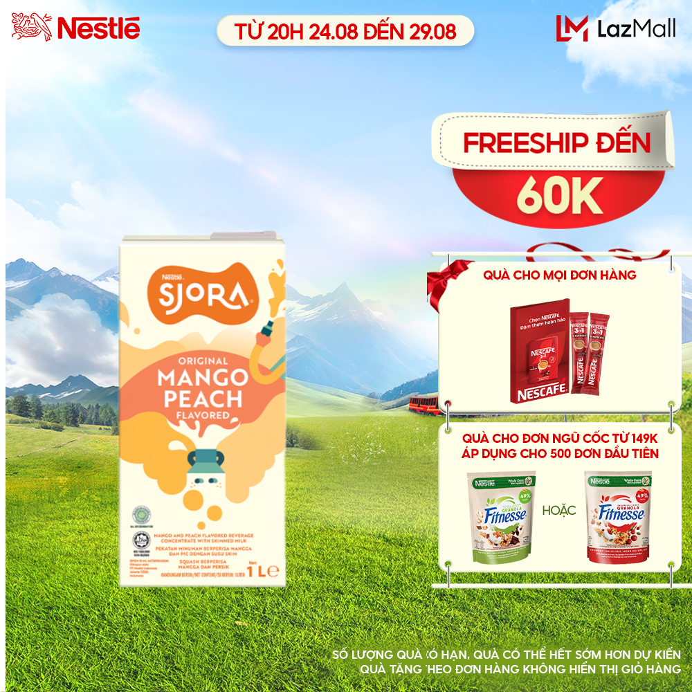 Nước trái cây cô đặc SJORA xoài đào