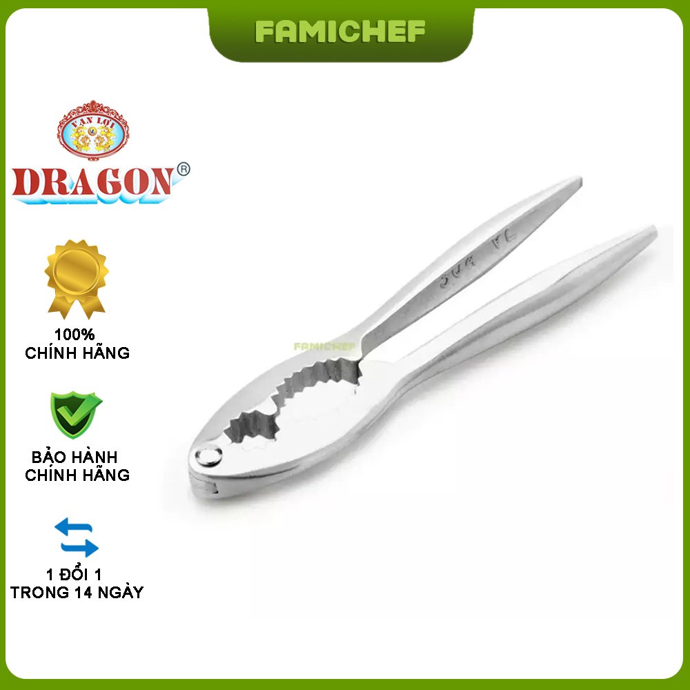 Kềm kẹp càng cua quả óc chó inox 304 dragon d071