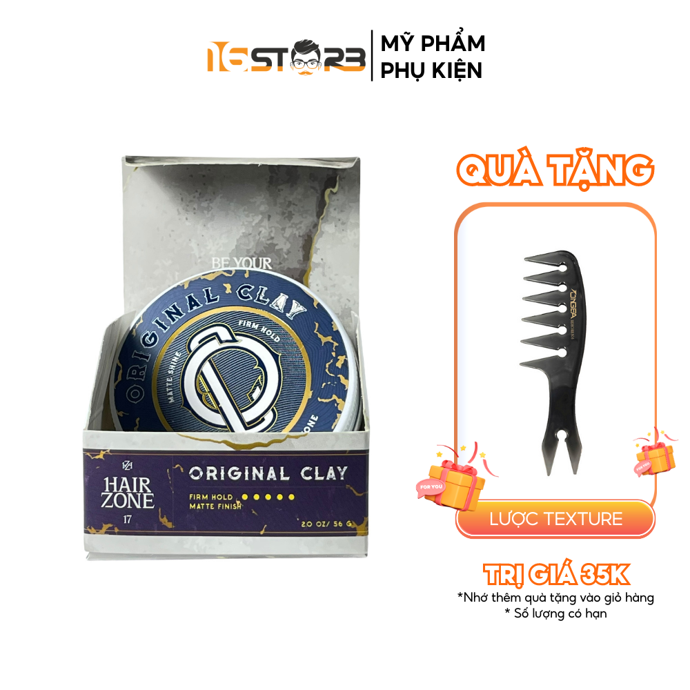 Sáp Vuốt Tóc Nam Original Clay, All Day Balm 2022 By Hairzone 56g