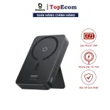Pin Sạc Dự Phòng Không Dây 15w IPhone 12 13 14 15 Baseus MagPro Magnetic Power Bank Wireless Hít Nam Châm 5000mah