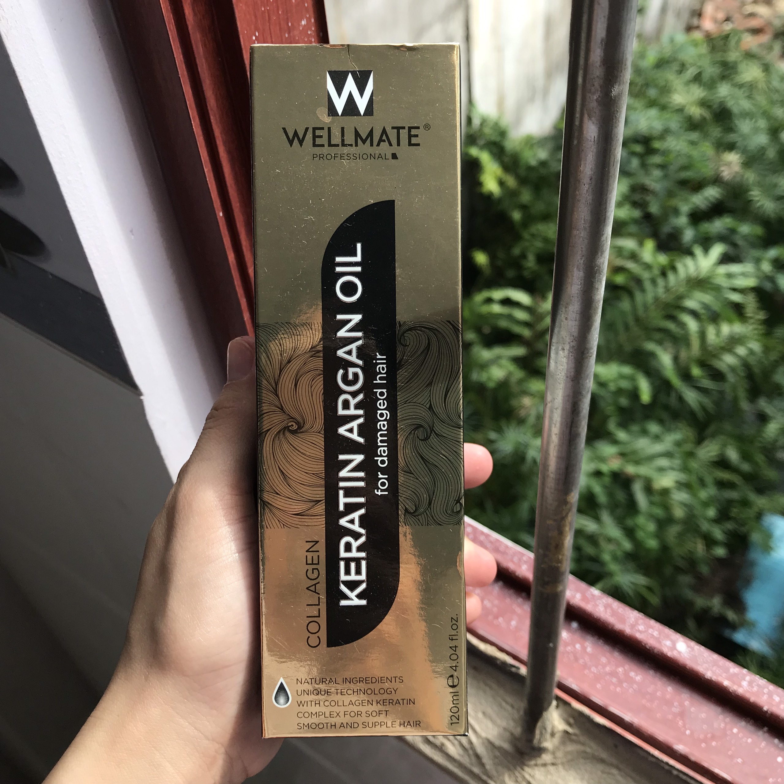 Tinh dầu Phục hồi tóc hư tổn Wellmate Keratin Argan Oil 120ml