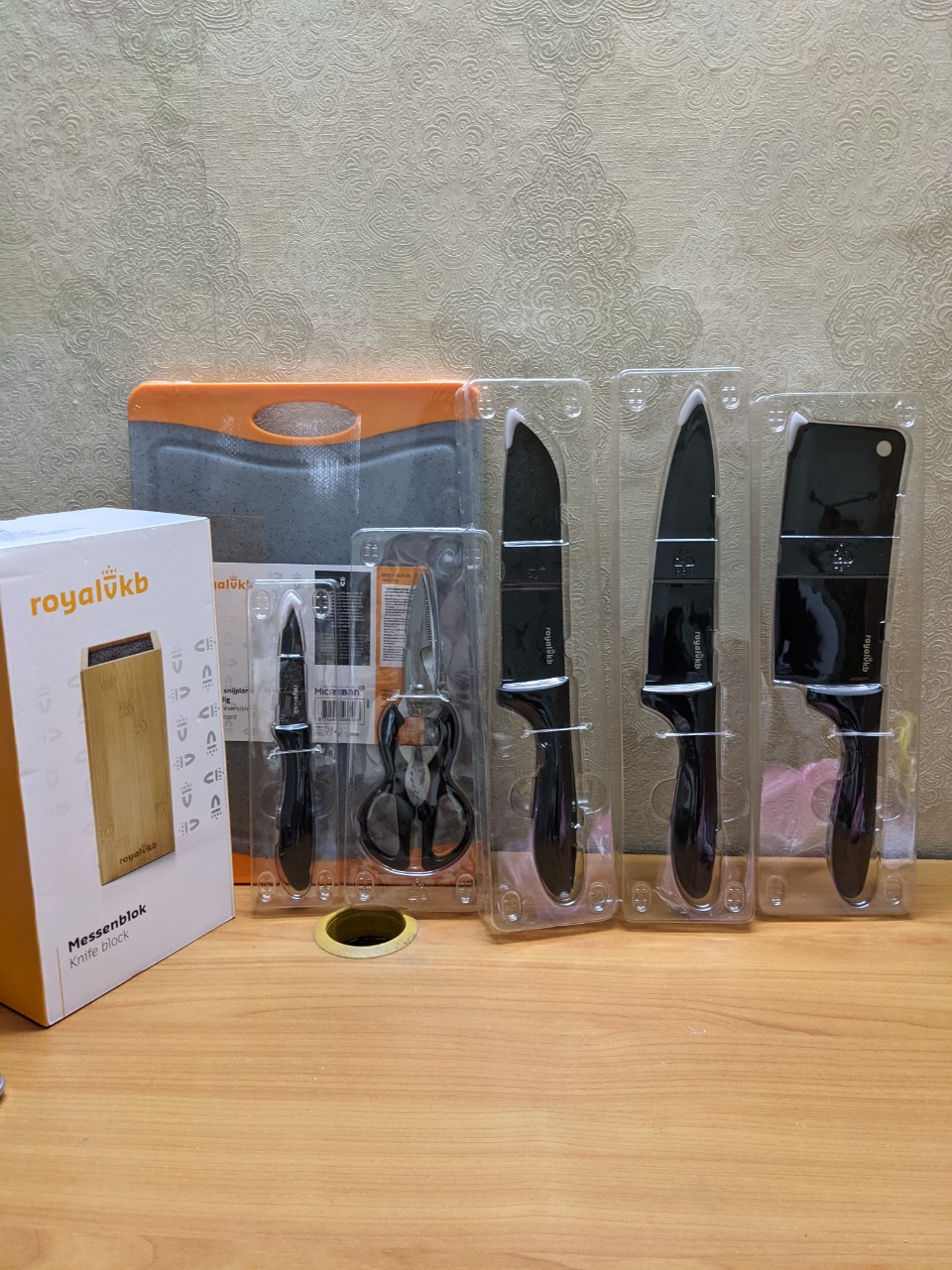 Dao bếp royalvkb - combo dao bếp