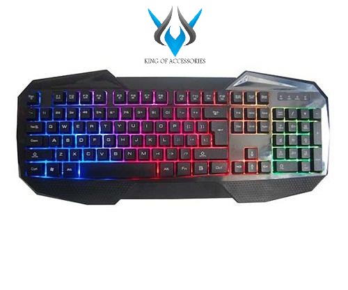 Bàn phím chuyên game led 7 màu bosston x19 phụ kiện 1986