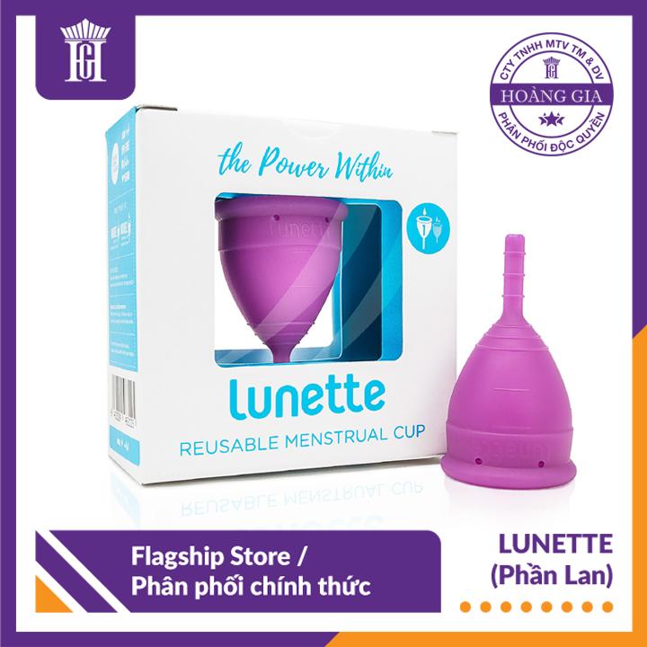 Cốc Nguyệt San Lunette Phần Lan Màu Tím Size 1 – Hàng nhập khẩu chính hãng phân phối độc quyền bởi Công ty Hoàng Gia – Lunette Menstrual Cup (Light to normal flow) – Lunette Retailer in Vietnam