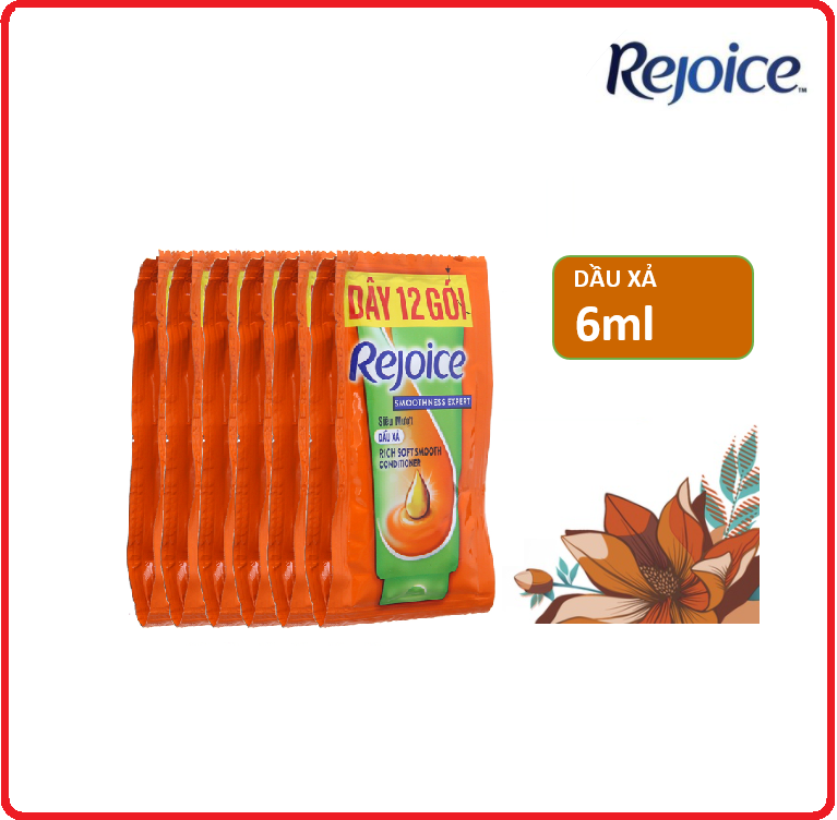 Dầu xả rejoice siêu mượt dây 6ml x 10 gói