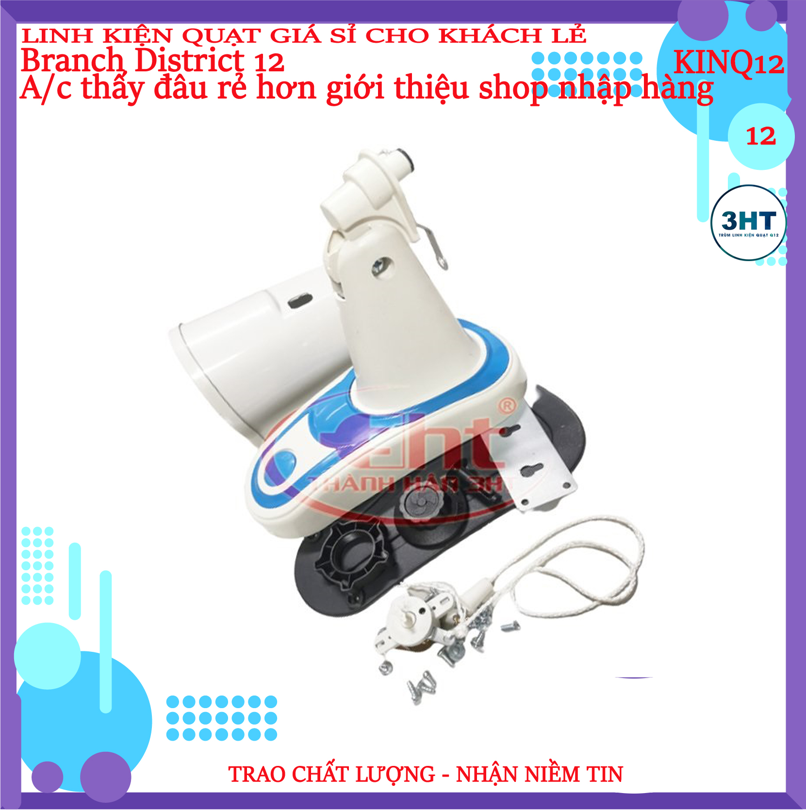 Thân nhựa quât treo mẫu quạt senko