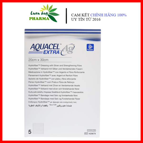1 miếng gạc y tế cao cấp Aquacel Ag Extra 20cm x 30cm USA hãng ConvaTec