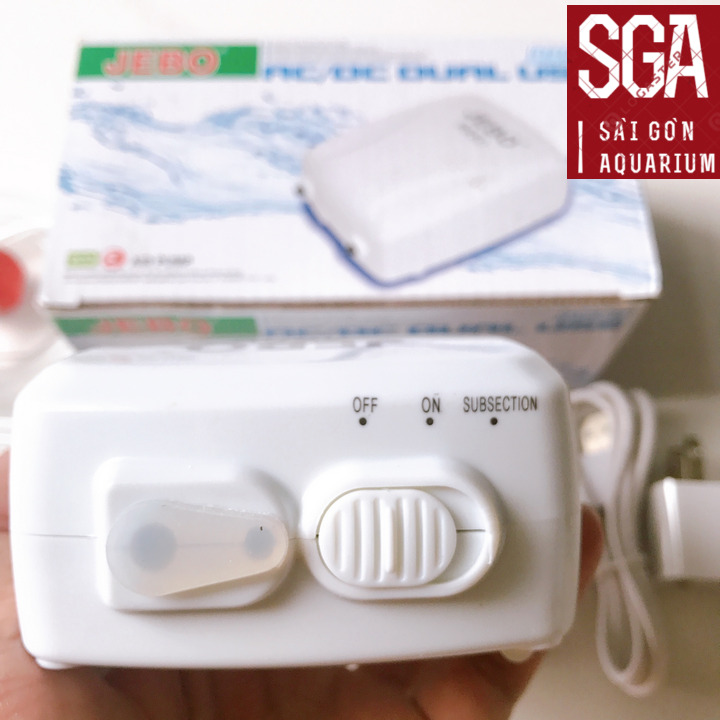(Tặng Sủi) Máy Oxi 2 Dòng Điện Jebo 9950 2 Vòi, Tự Chuyển Pin Dự Phòng Khi Cúp Điện
