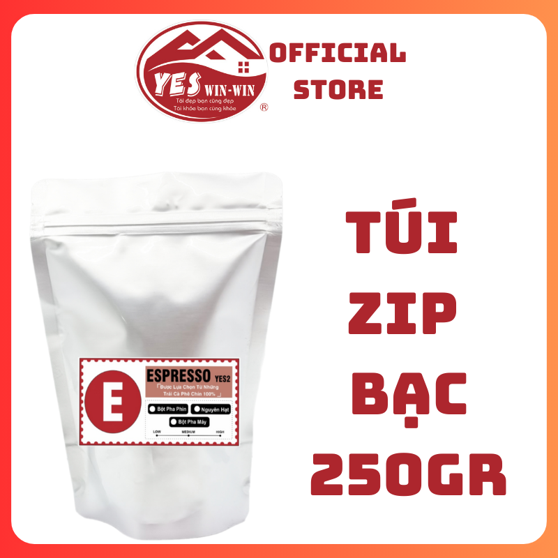 Cà Phê Nguyên Chất  ESPRESSO YES2 rang mộc dành cho pha phin pha máy vị đậm đà thơm nồng nàn - Gu Việt - Yeswinwin