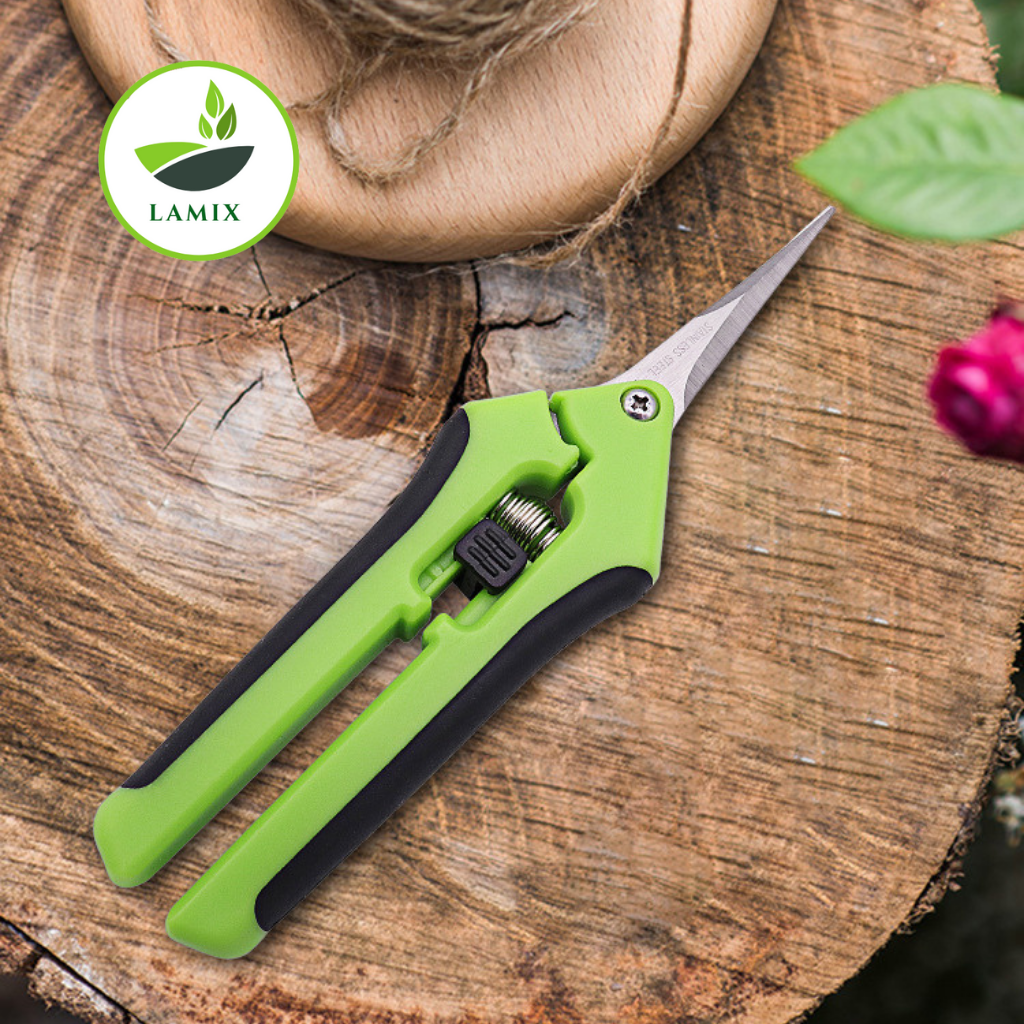 Kéo tỉa lá inox LaMix Organic, kéo cắt tỉa làm vườn siêu sắc bén, kết cấu đơn giản giúp thao tác cắt tỉa cây cảnh nhanh gọn, dụng cụ làm vườn hiệu quả