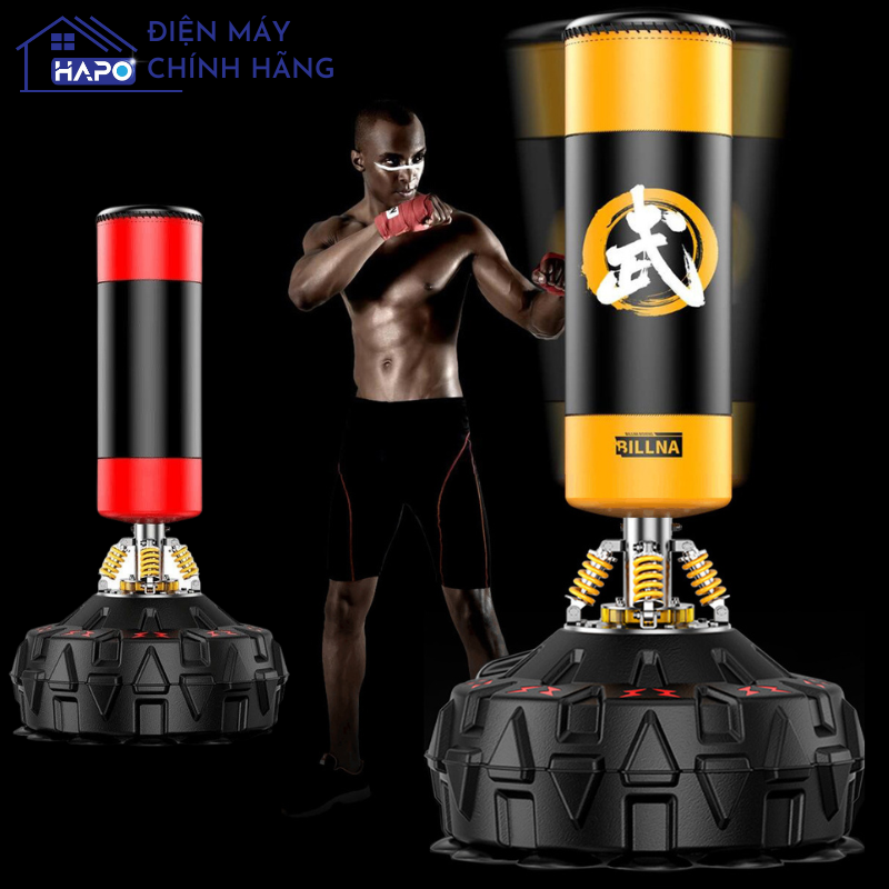 Trụ đấm boxing| Bao trụ cát tập đấm bốc boxing cao cấp tự cân bằng thế hệ mới 2022| Trụ đấm bốc phản xạ tại nhà