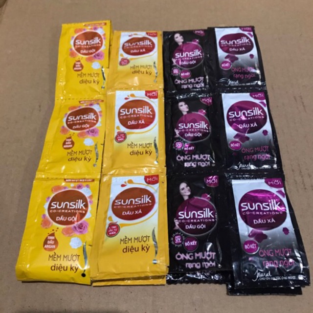 Dây 10 gói dầu gội-xả sunsilk 6g