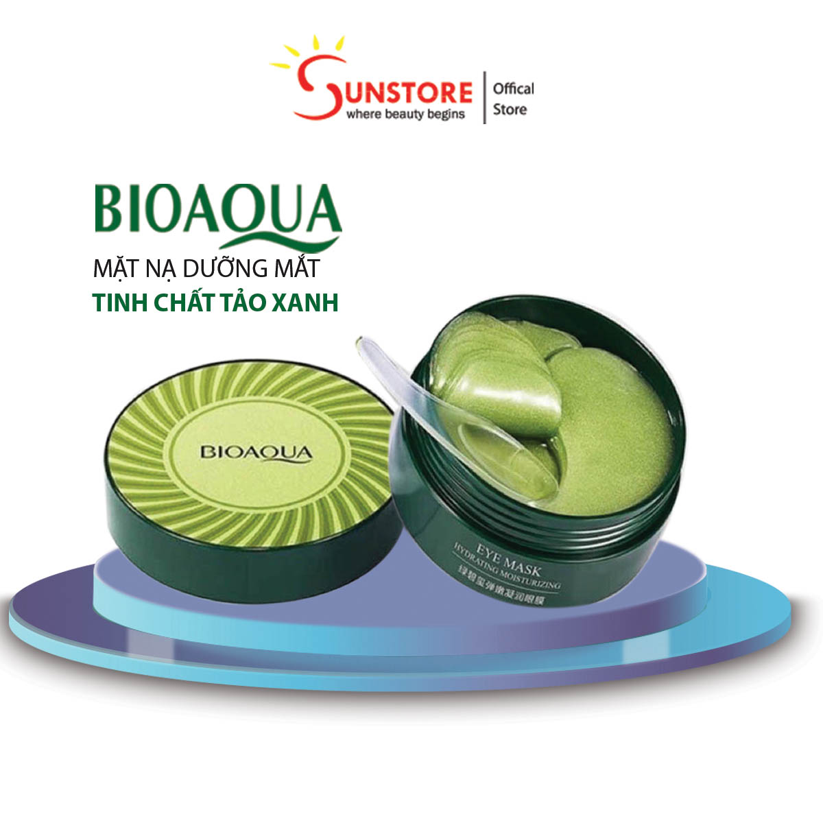 MẶT NẠ DƯỠNG MẮT TINH CHẤT TẢO BIỂN BIOAQUA -GIẢM THÂM QUẦNG MẮT & BỌNG MĂT + QUÀ TẶNG mặt nạ môi Collagen cấp ẩm cho môi căng mọng - sunstore17