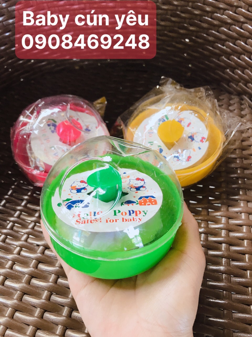 Bông chậm phấn cho bé sơ sinh