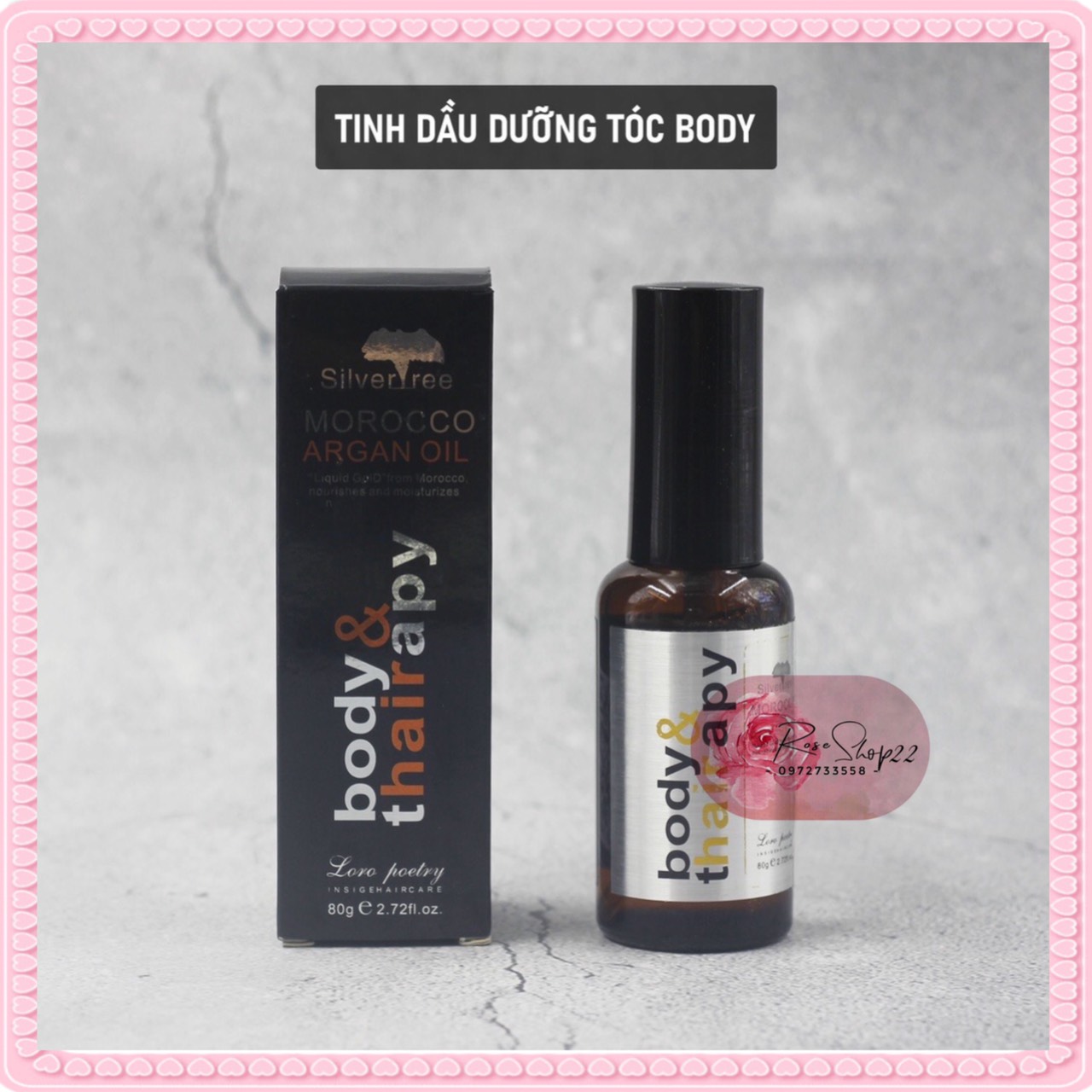 Tinh Dầu Dưỡng Tóc Morocco Argan Oil Body & Thairapy 80g