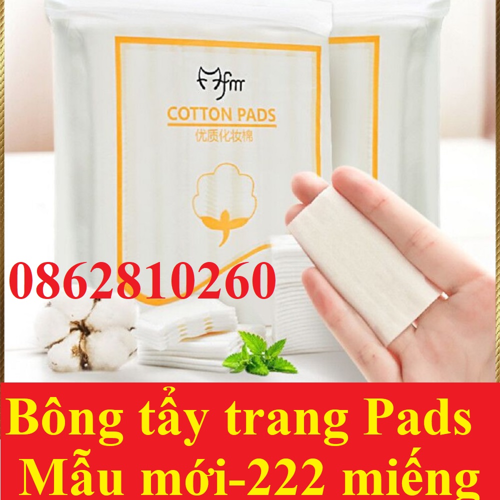 Bông tẩy trang 3 lớp Cotton Pads Túi 222 miếng