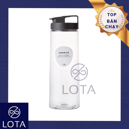 BÌNH LOCKNLOCK EASY GRIP 1.5L bình nước nhựa cao cấp Lock & Lock chứa nước uống trà đá cà phê café Lock&Lock Lock N Lock xịn chính hãng đẹp giá rẻ bình nước tập thể dục thể thao đem theo đi học đi làm đá banh loại lớn nhiều