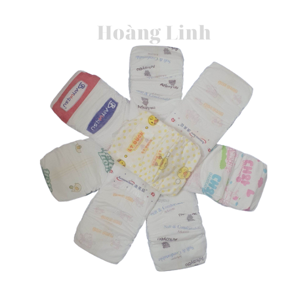 Combo 100 miếng tã dán nano giá rẻ size s, m