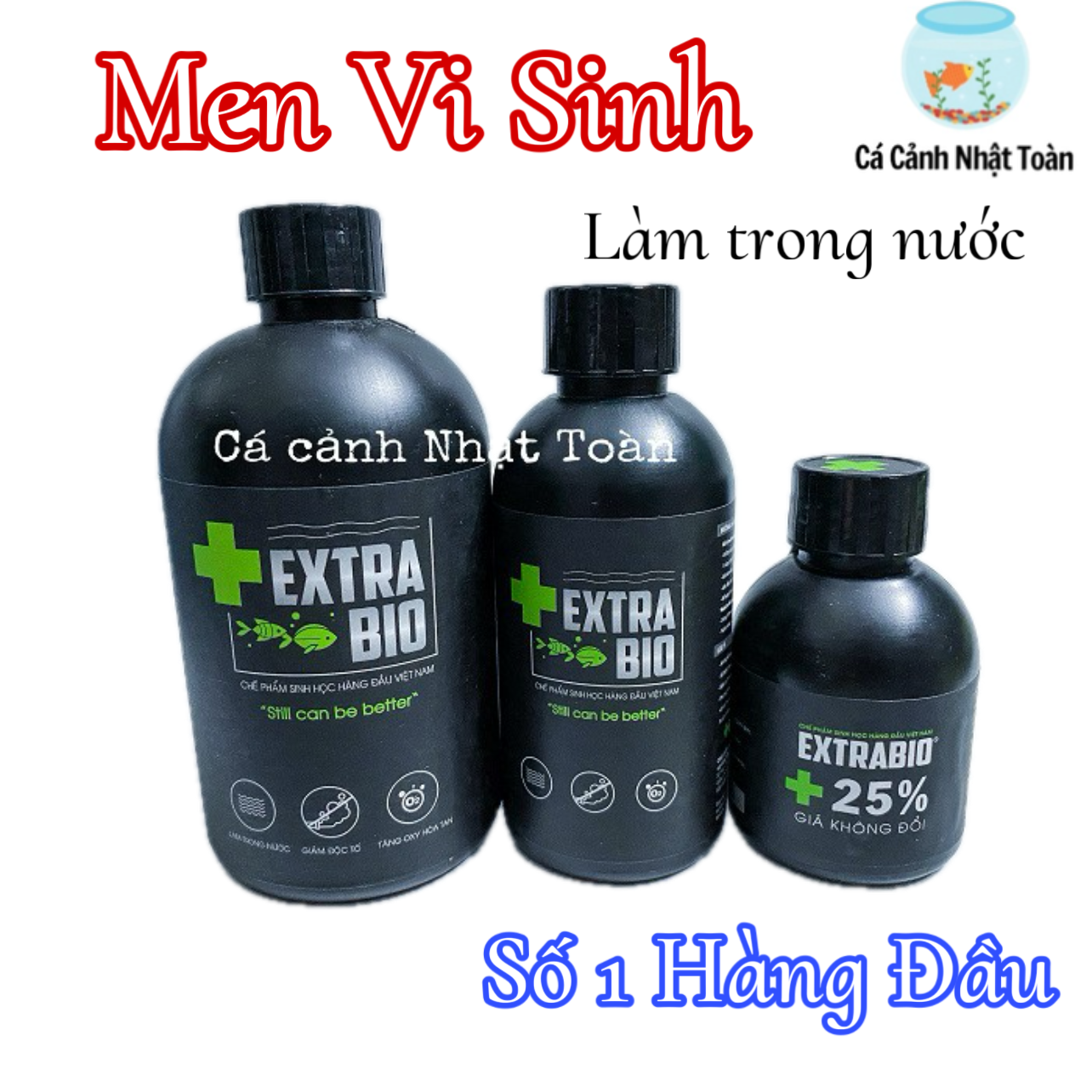 "Hoàn tiền đến 10%" MEN VI SINH EXTRA BIO 1L CAO CẤP CHO CÁC LOẠI CÁ CẢNH