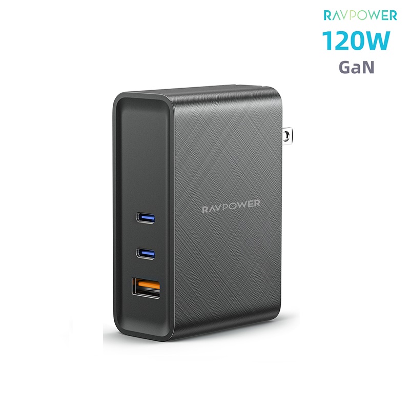 Củ sạc siêu nhanh 120w ravpower pd pioneer - 620028 - pd 3.0 - pps 100w - qc 4.0+ - sản phẩm chính hãng - nguyên sealbox
