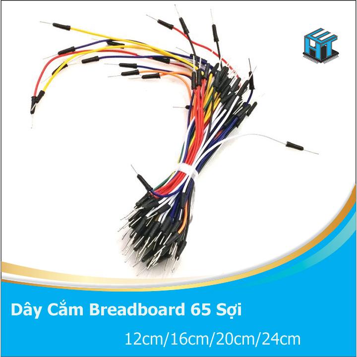 Dây cắm test board breadboard đực - đực nhiều kích cỡ 65 sợi