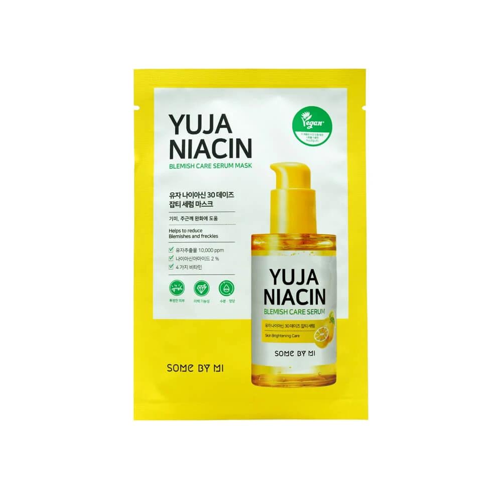 Mặt Nạ Dưỡng Trắng, Mờ Thâm Some By Mi Yuja Niacin 30 days Blemish Care Serum Mask 25g - some by mi chính hãng