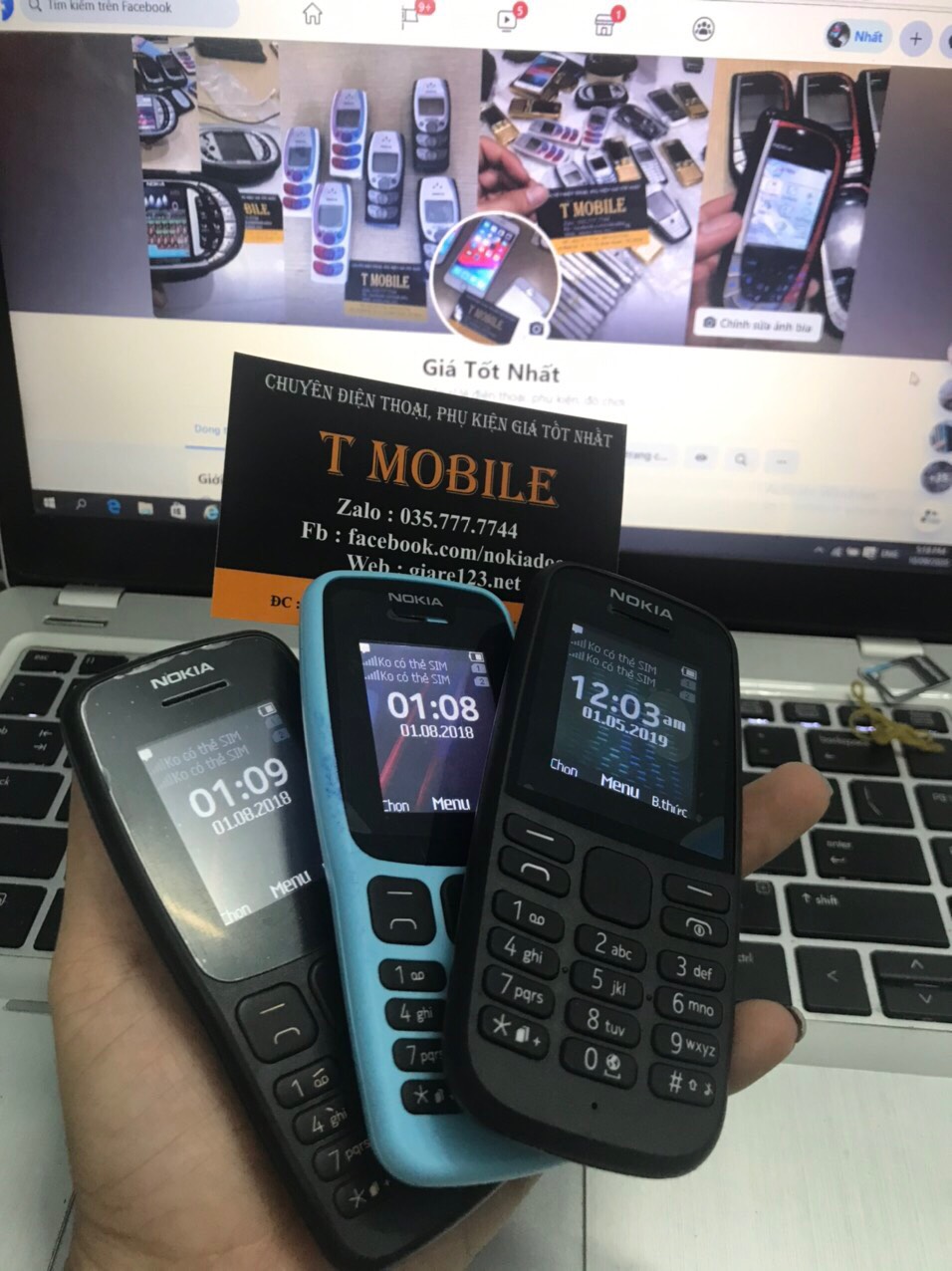 Điện thoại nokia 106 2018 2 sim nhỏ gọn nghe gọi to rõ pin khỏe bảo hành 12 tháng