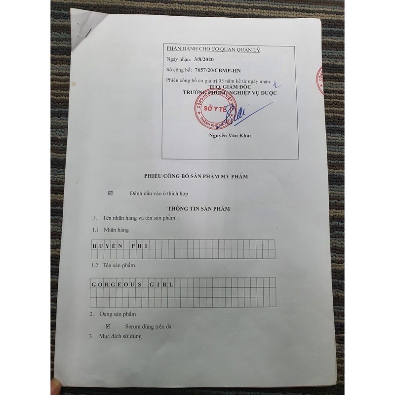 Serum sâm tố nữ Huyền Phi