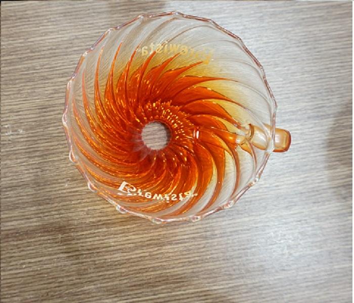 Phễu lọc cà phê chuyên dụng brewista artisan tornado thủy tinh pha lê màu cam 1-2ly