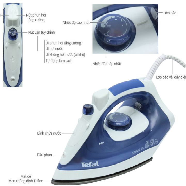 Bàn là hơi nước Tefal