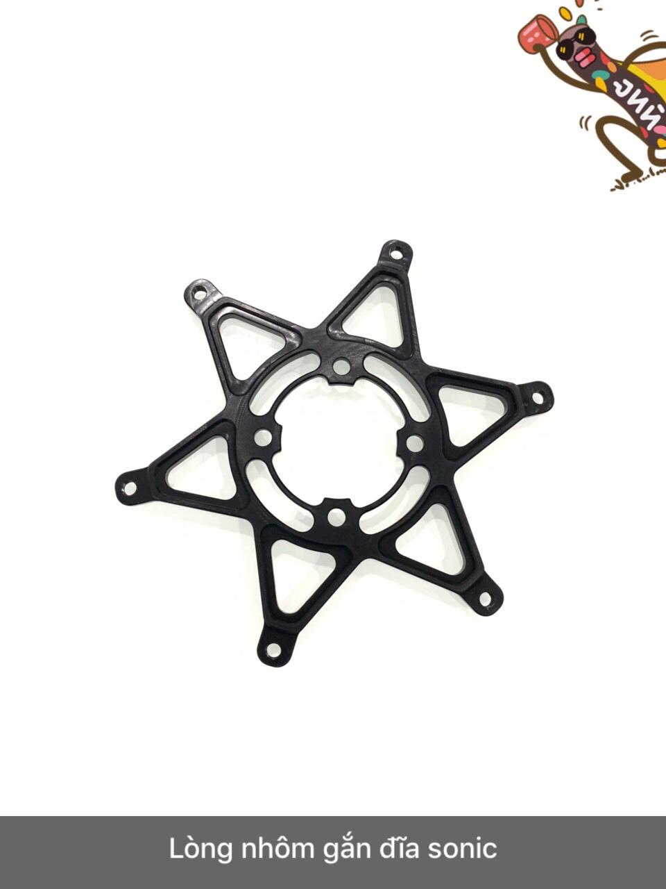 [HCM]LÒNG NHÔM NGÔI SAO GẮN ĐĨA SONIC MÀU ĐEN VÀ BẠC
