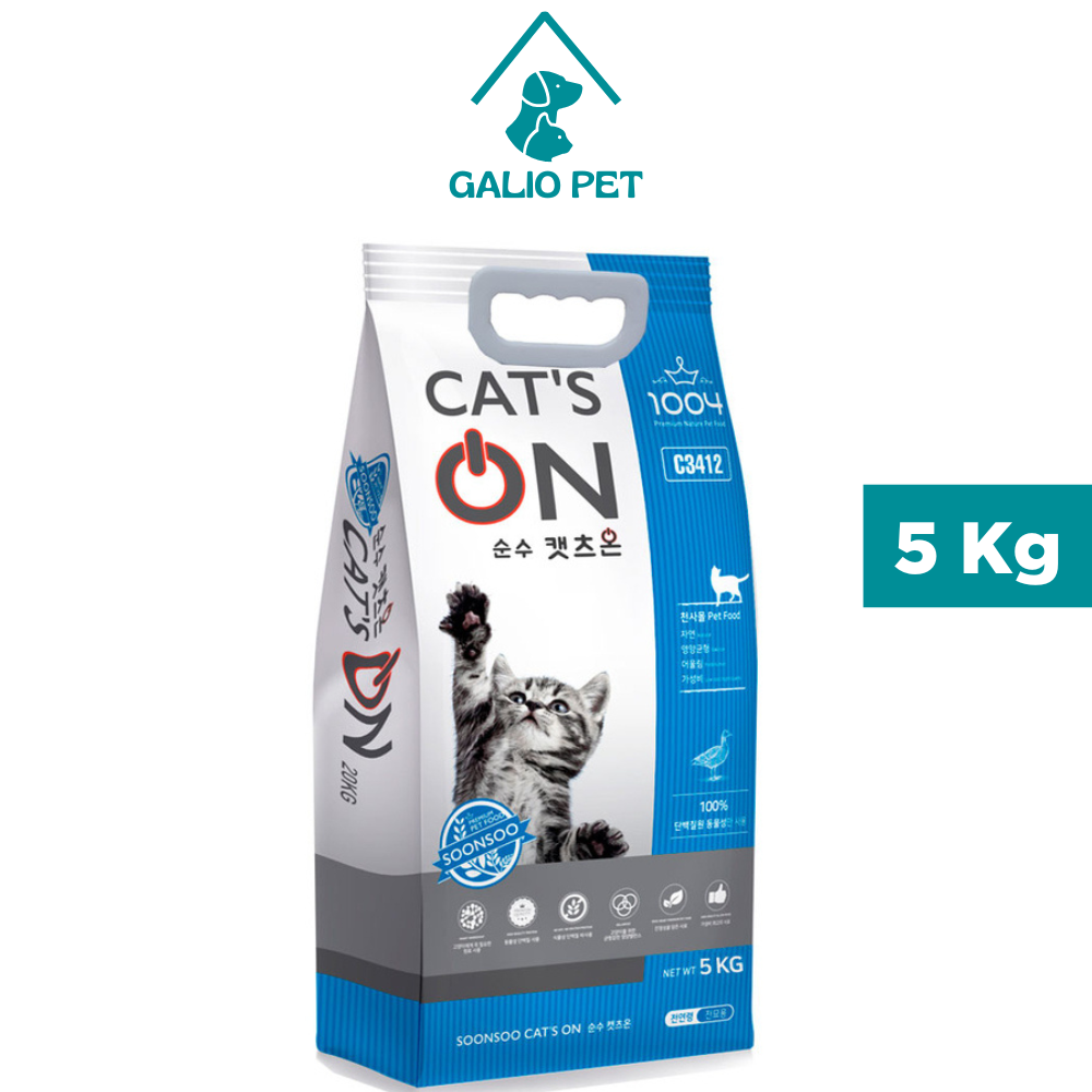 Thức ăn hạt cho mèo cat's on túi 5kg-cats on all life stages