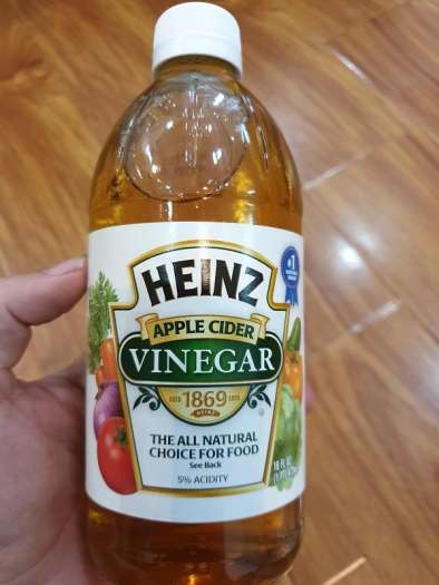 Dấm táo giảm cân HEINZ nhập khẩu Mỹ - Giấm táo hữu cơ dung tích 473ml