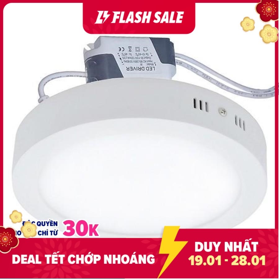 Đèn Led Ốp Trần nổi 18w Tròn cao cấp bảo hành 12 tháng