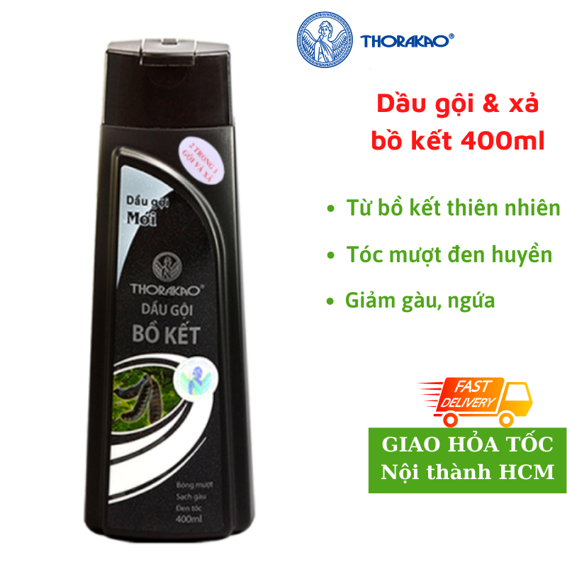 Dầu gội bồ kết Thorakao 400ml dầu gội xả