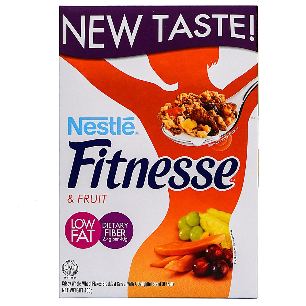 Ngũ cốc ăn sáng nestlé fitnesse and fruit cho người ăn kiêng hộp 400g