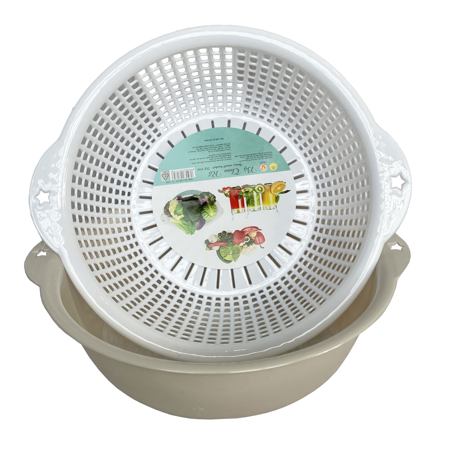 Bộ thau rổ tròn 25cm-TL950