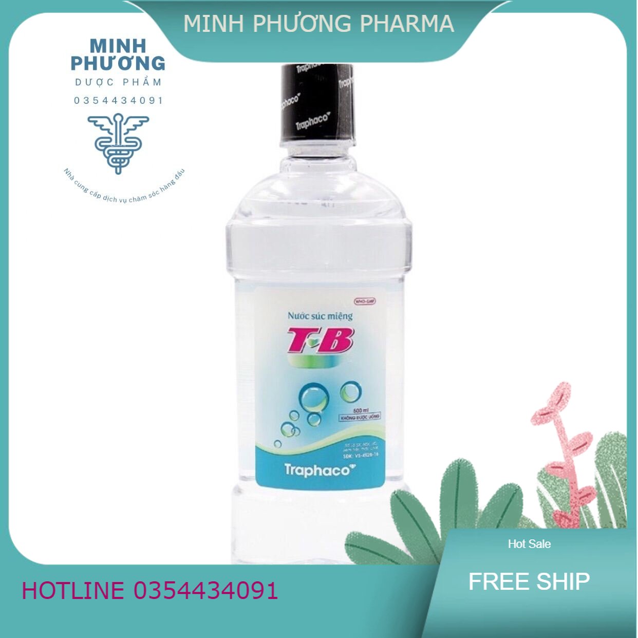 Nước xúc miệng tb chai lớn 500ml