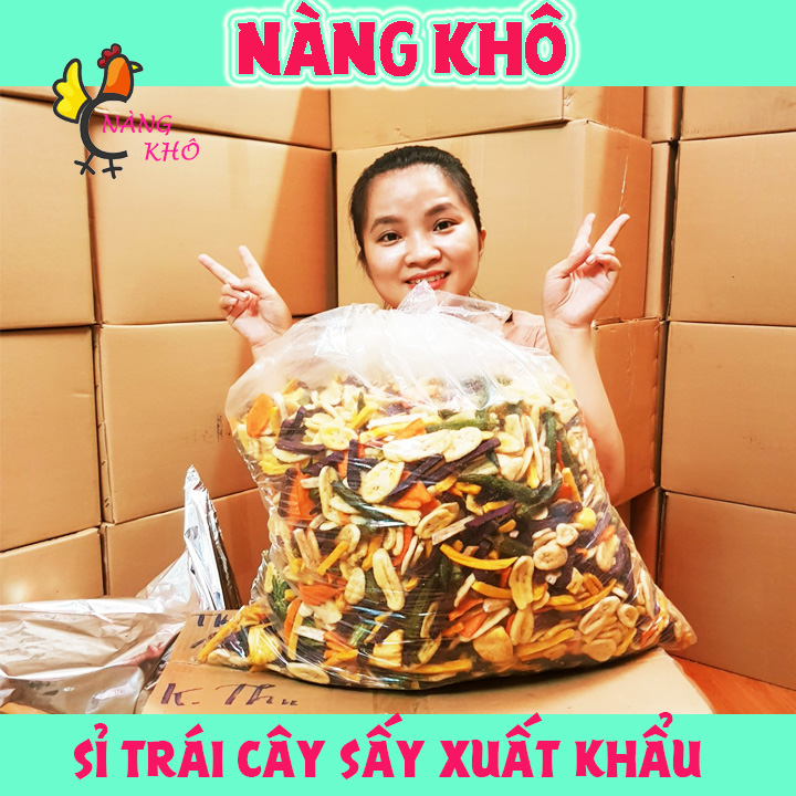 Sỉ 10 Kí Trái Cây Sấy ( Thập Cẩm Sấy hàng xuất khẩu ) | Đủ vị | Nàng Khô