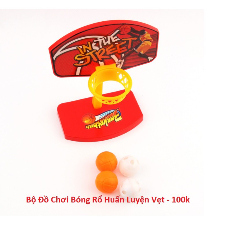 Bộ đồ chơi bóng rổ huấn luyện cho vẹt